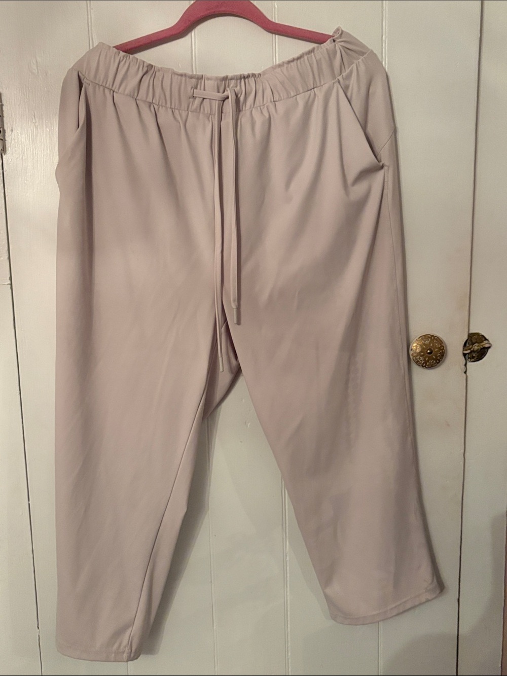 Women’s 32 degrees cool Casual Drawstring Pants - Light Beige EUC Large